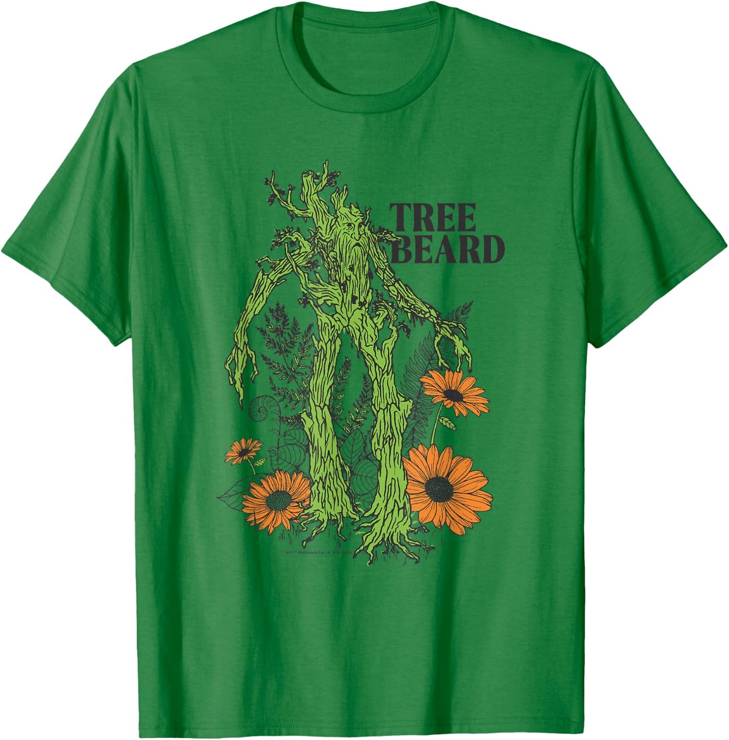 The Lord of The Rings: The Two Towers Tree Beard Nature T-Shirt - T-Shirt | Irish Green