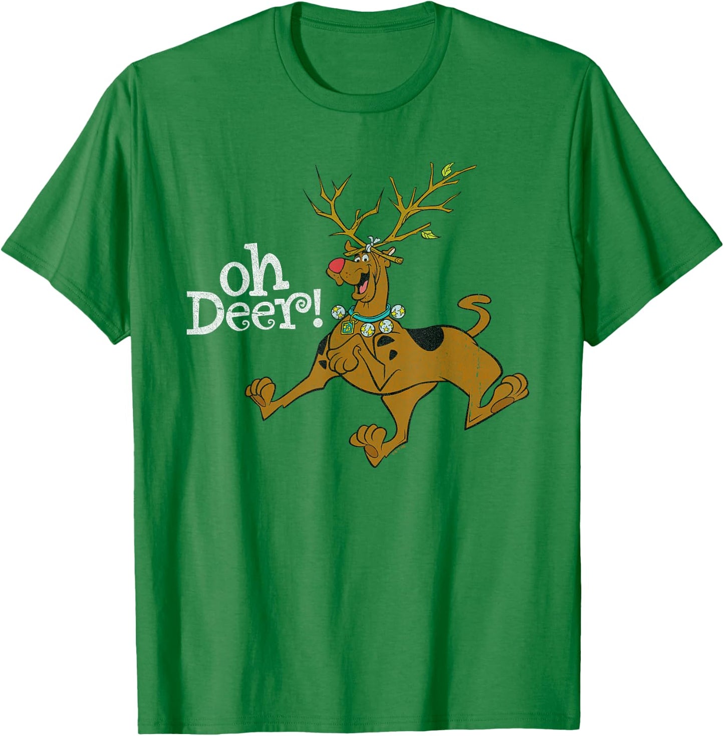 Scooby-Doo Christmas Oh Deer! Scooby Rudolph T-Shirt - T-Shirt | Irish Green