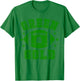 On Gameday Football We Wear Green And Gold School Spirit T-Shirt - T-Shirt | Irish Green