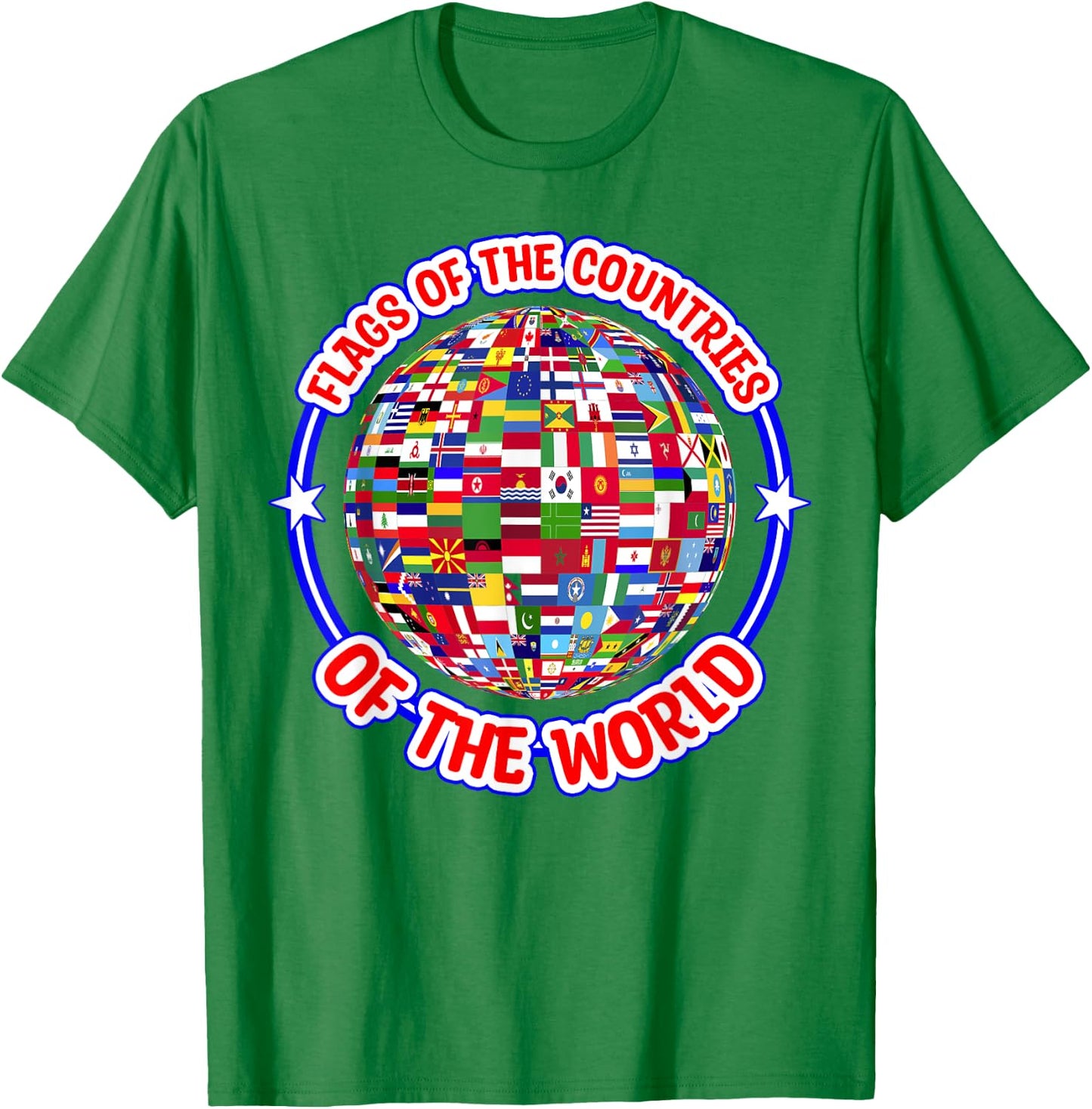 Humanity & Traveler Designs Men's Earth Day Flag , White, Small T-Shirt - T-Shirt | Irish Green