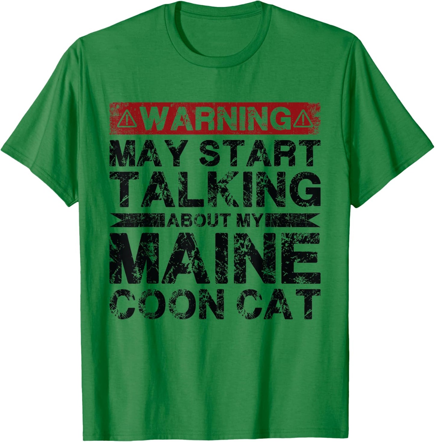 Warning May Start Talking About My Maine Coon Cat Women T-Shirt - T-Shirt | Irish Green