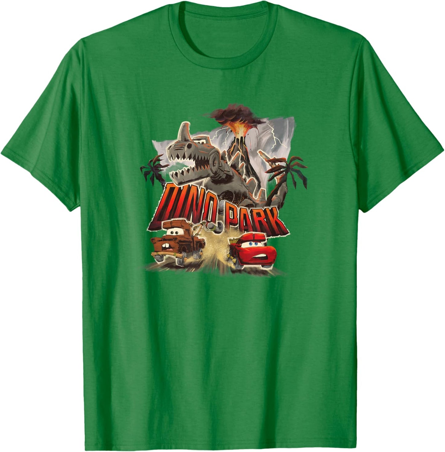 Disney Pixar Cars on the Road Mater and Lightning McQueen T-Shirt - T-Shirt | Irish Green