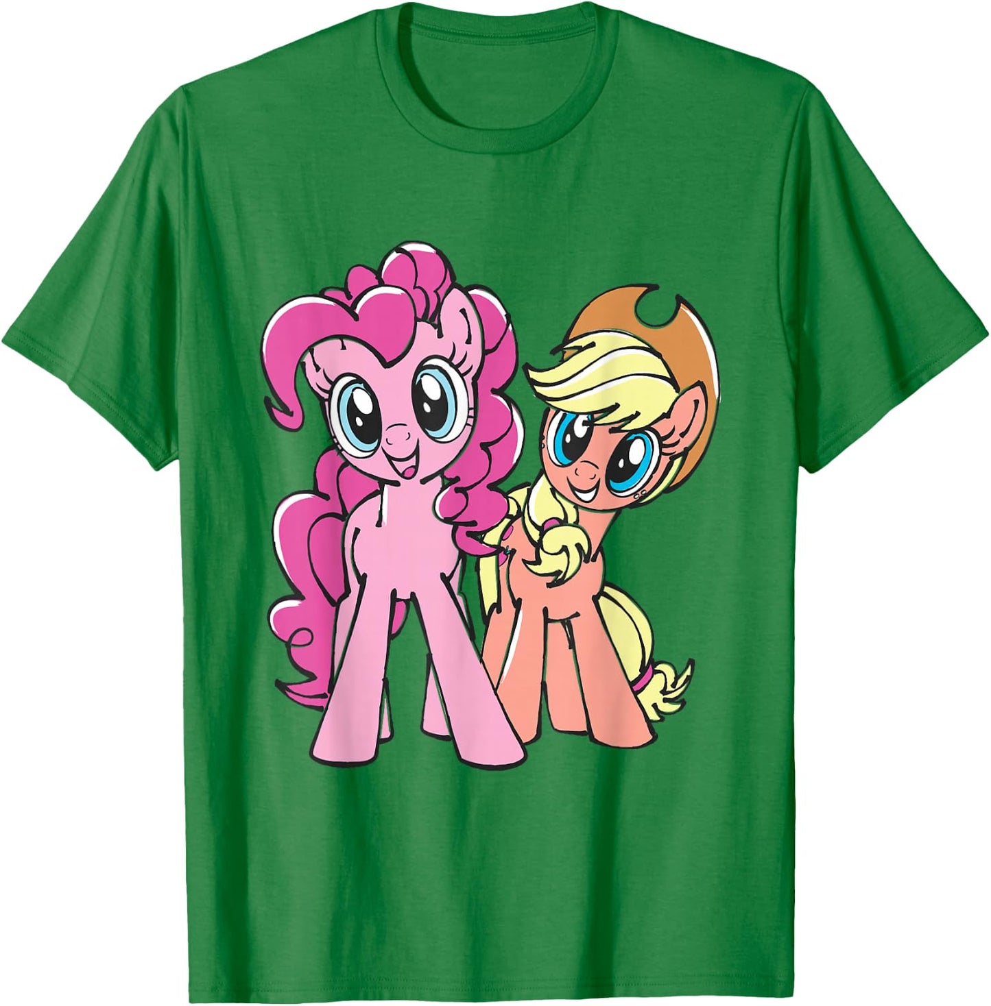 My Little Pony Pinkie Pie and Applejack T-Shirt - T-Shirt | Irish Green