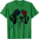 Treeing Walker Coonhound Dog 4th July America USA Flag T-Shirt - T-Shirt | Irish Green