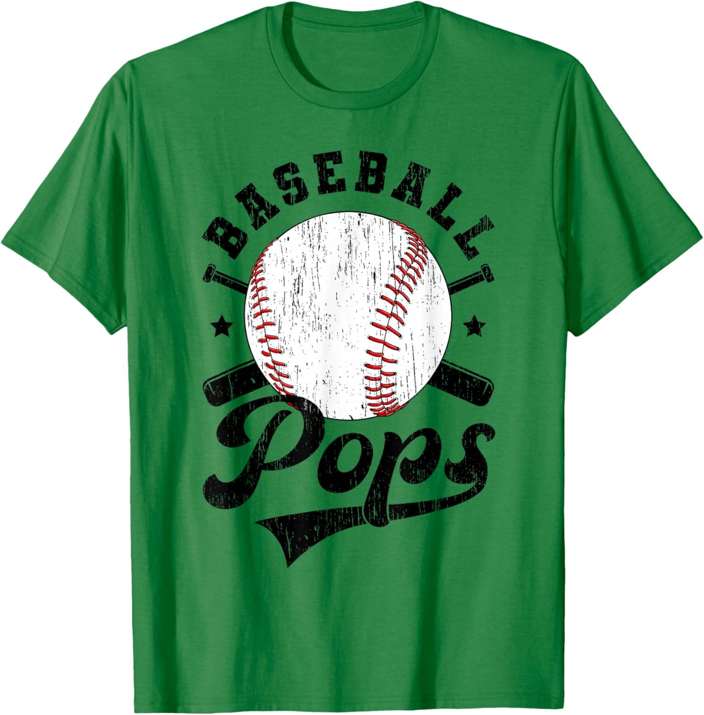 Baseball Pops Grandpa Baseball Player Pops T-Shirt - T-Shirt | Irish Green