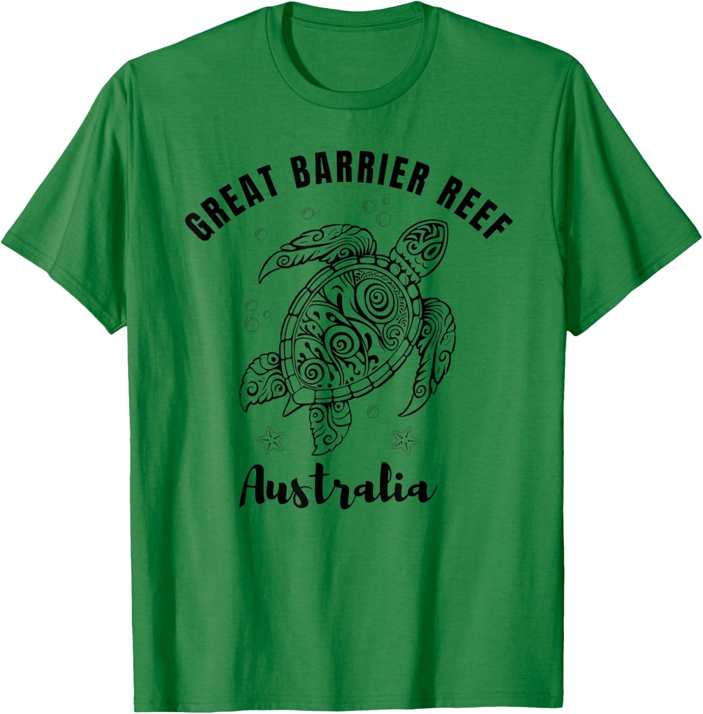 Swimming with Turtles, Great Barrier Reef, Australia T-Shirt - T-Shirt | Irish Green