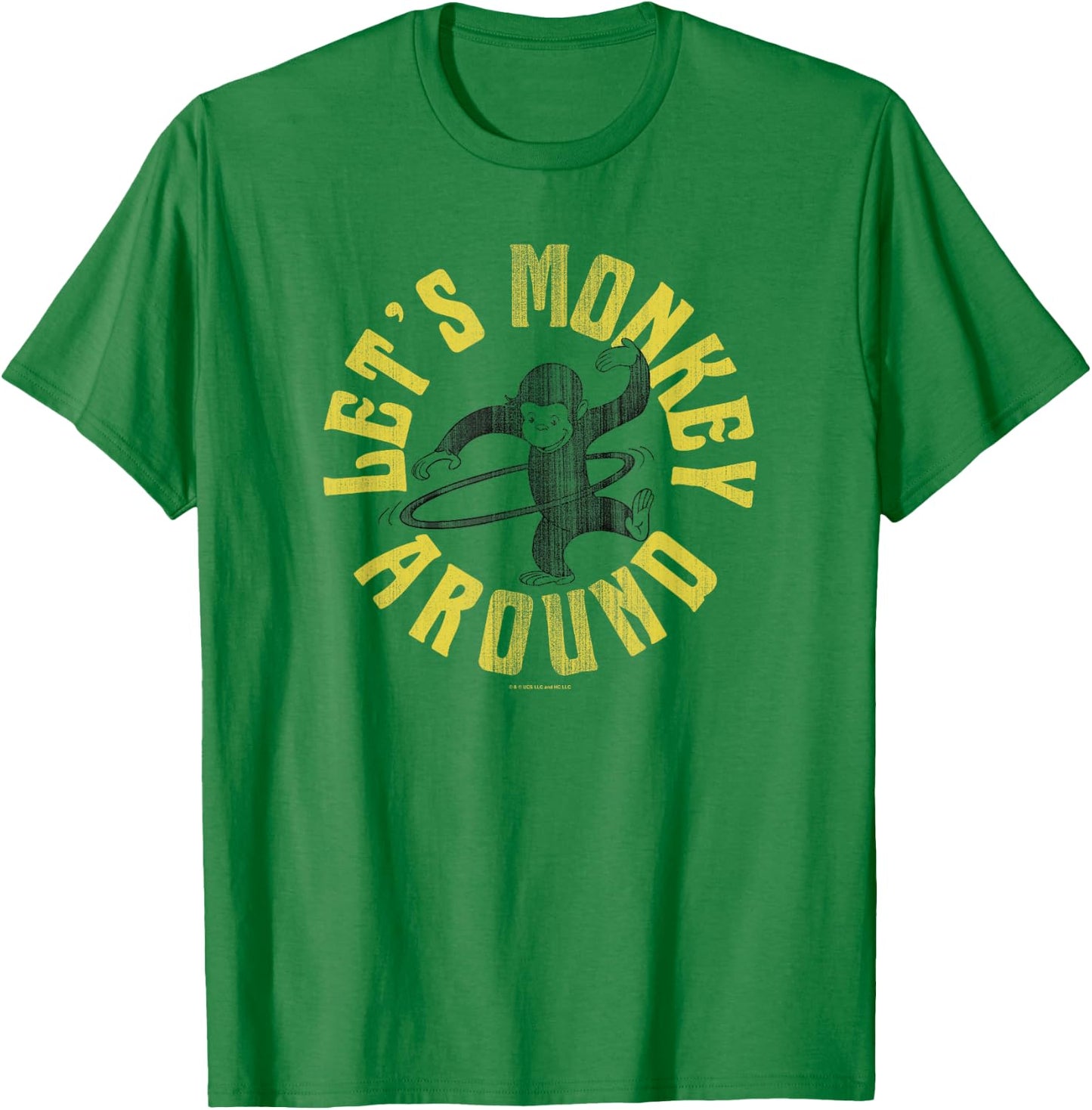 Curious George Let's Monkey Around Hola Hoop T-Shirt - T-Shirt | Irish Green