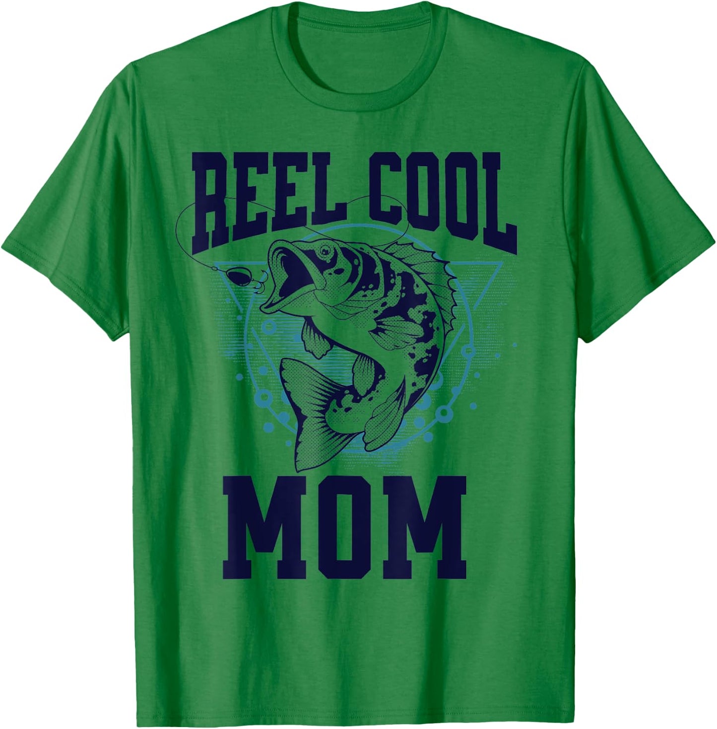 Funny Fishing Reel Cool Mom Outdoors T-Shirt - T-Shirt | Irish Green