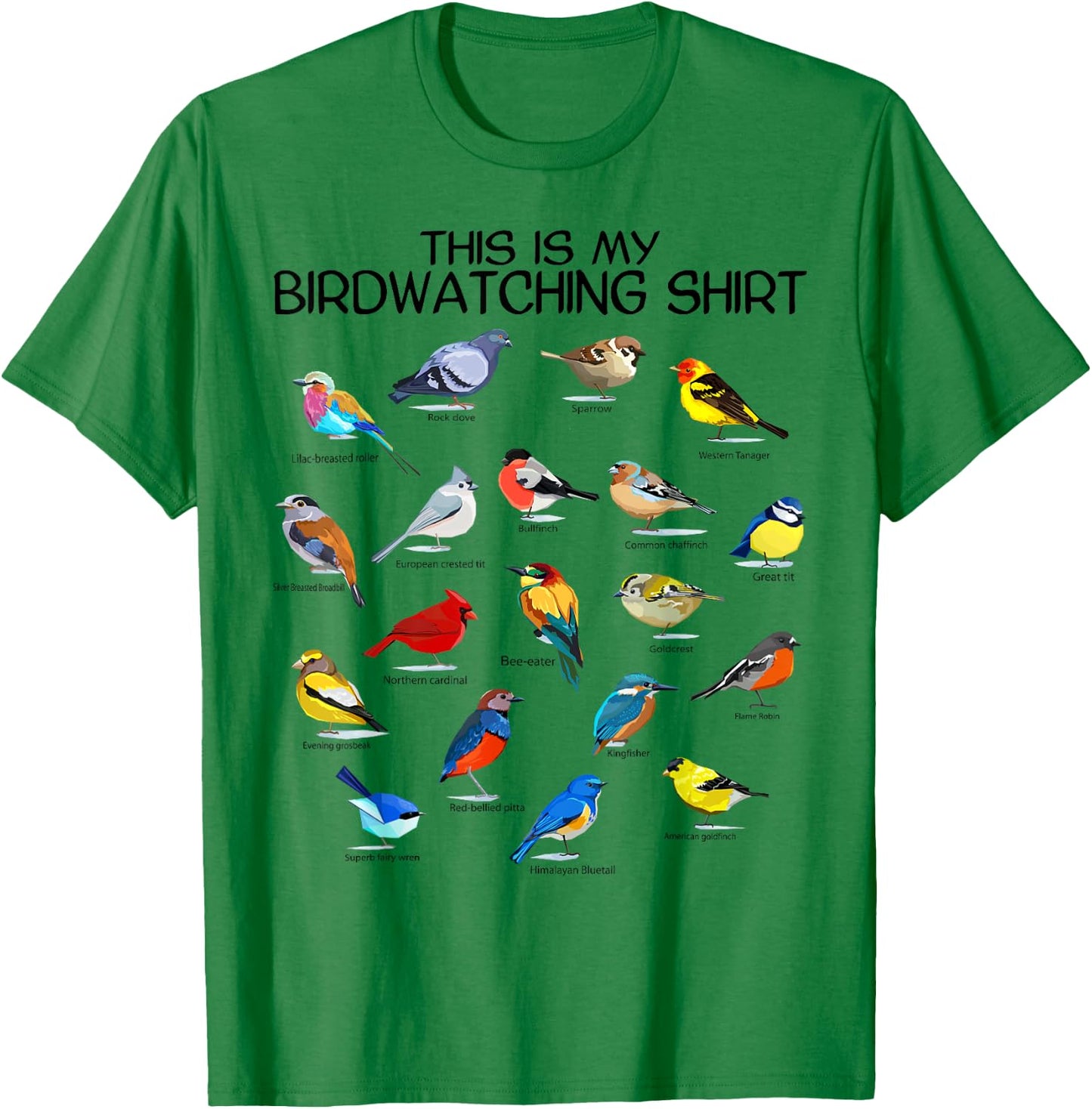 This is my Birdwatching Shirt For Bird Lover & Birdwatcher T-Shirt - T-Shirt | Irish Green