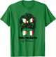 Half Italian and Irish Ireland Italy Flag Girl Mix T-Shirt - T-Shirt | Irish Green