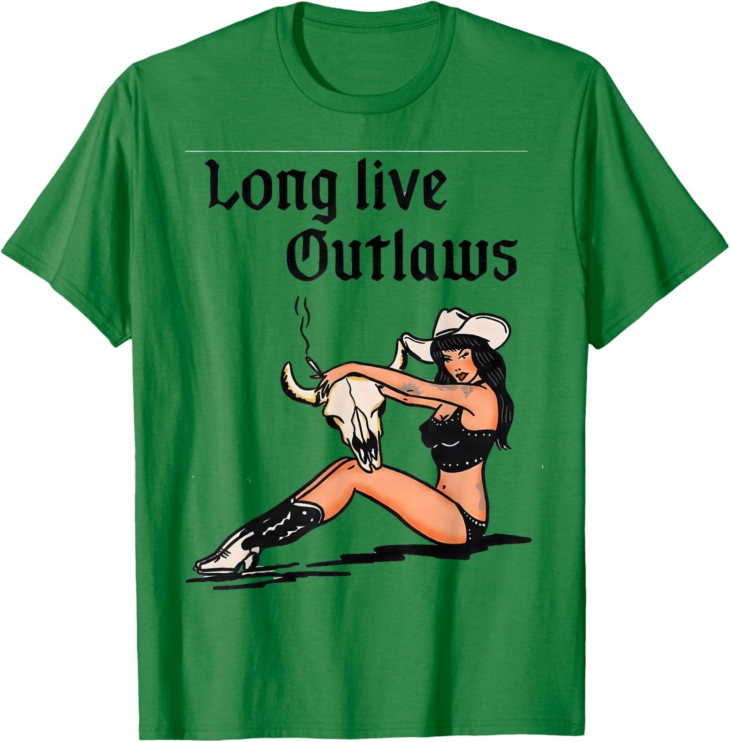 Long Live Outlaws T-Shirt - T-Shirt | Irish Green