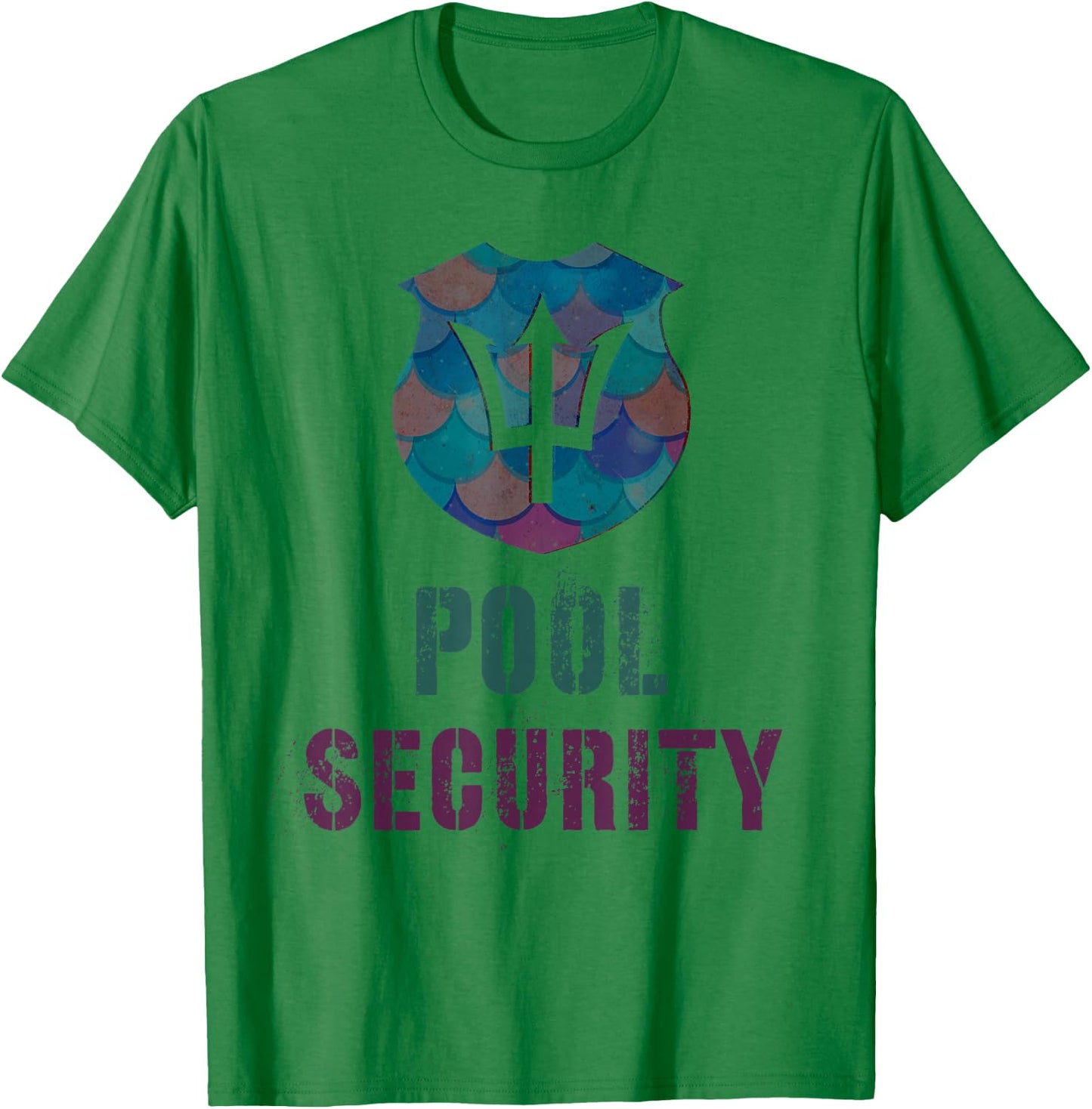 Funny POOL SECURITY Vacay Police Off Duty Lifeguards Merdad T-Shirt - T-Shirt | Irish Green
