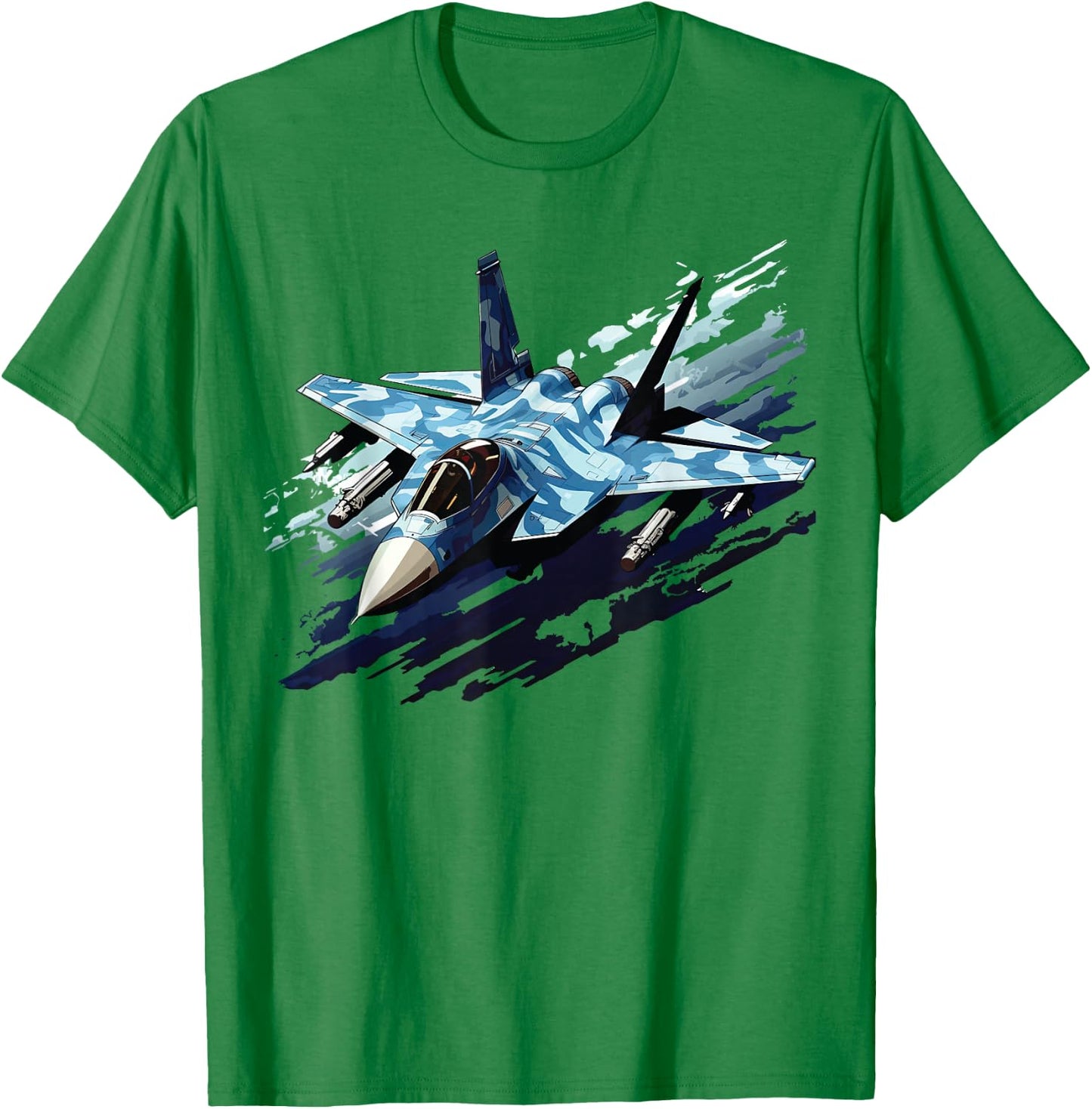 F-15 Strike Eagle Military Fighter Jet Kids Toddler Boys Men T-Shirt - T-Shirt | Irish Green