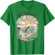 Vintage Mt Rainier Washington Mountains Hiking Sunset Groovy T-Shirt - T-Shirt | Irish Green