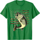 Bass Fish Fishing USA American Flag Camouflage Fisherman T-Shirt - T-Shirt | Irish Green