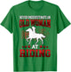 Old woman at riding horse rider T-Shirt - T-Shirt | Irish Green