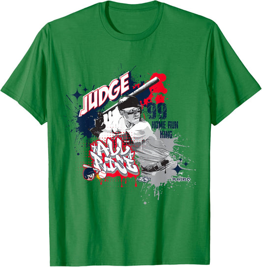 Aaron Judge New York Baseball Sket One x MLB Players T-Shirt - T-Shirt | Irish Green