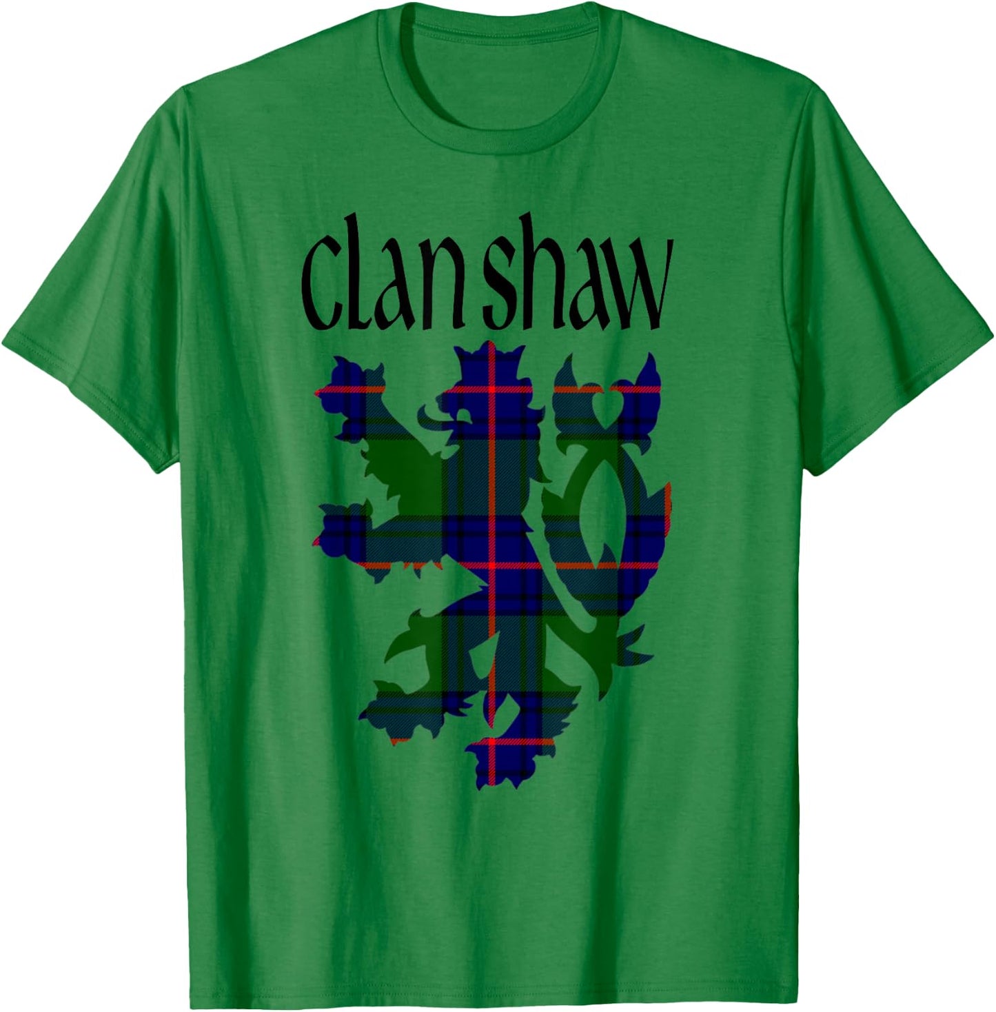 Clan Shaw Tartan Scottish Family Name Scotland Pride T-Shirt - T-Shirt | Irish Green