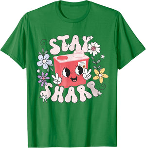 Women Stay Sharp Funny Phlebotomist Infusion Nurse IV PICC T-Shirt - T-Shirt | Irish Green