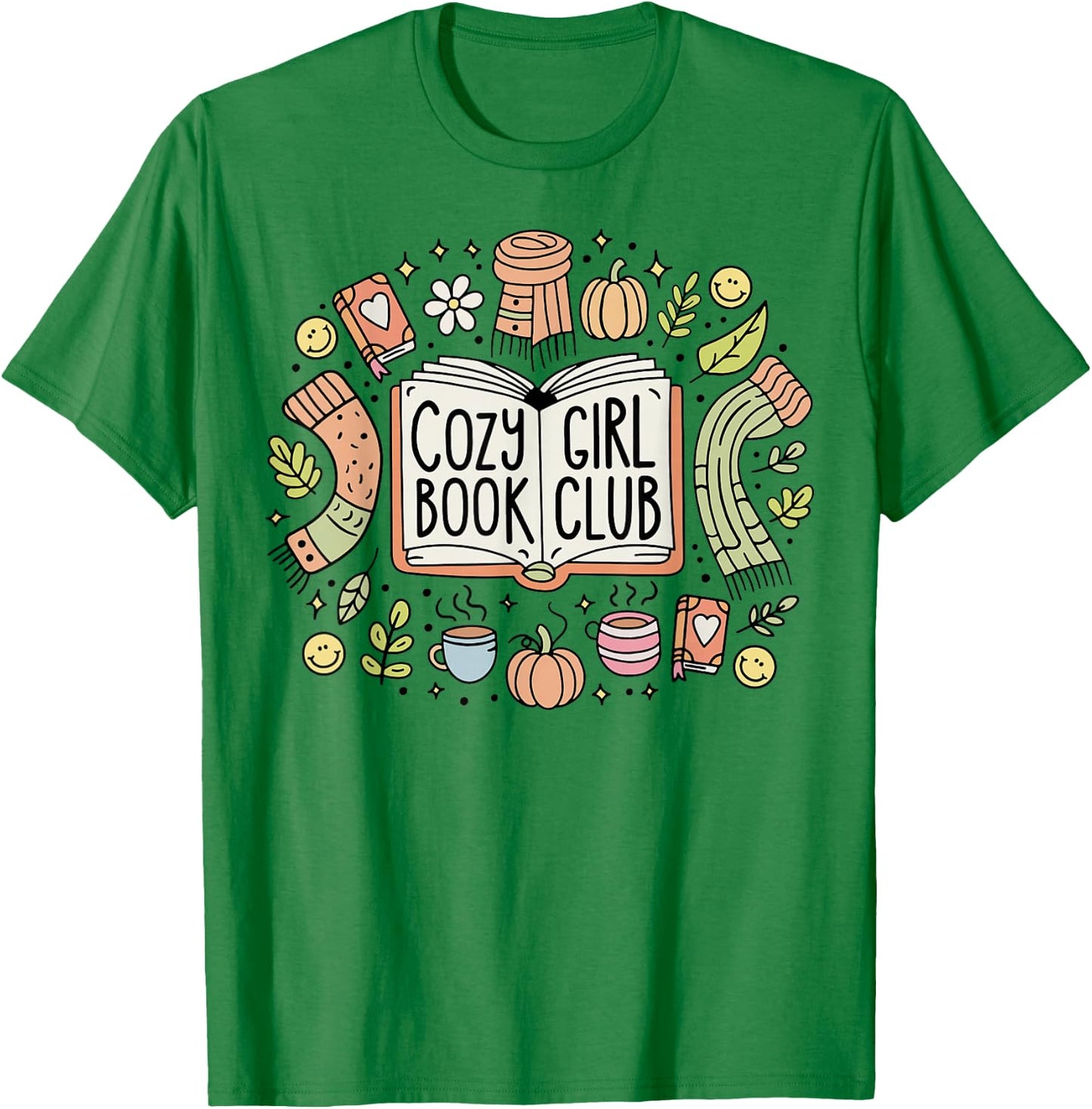 Cozy Girl Book Club T-Shirt - T-Shirt | Irish Green