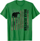 Bear Hunter American Flag Bear Hunting Lover T-Shirt - T-Shirt | Irish Green