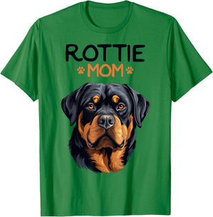 Rottie Mom Rottweiler Dog Mama Women Girls Kids T-Shirt - T-Shirt | Irish Green