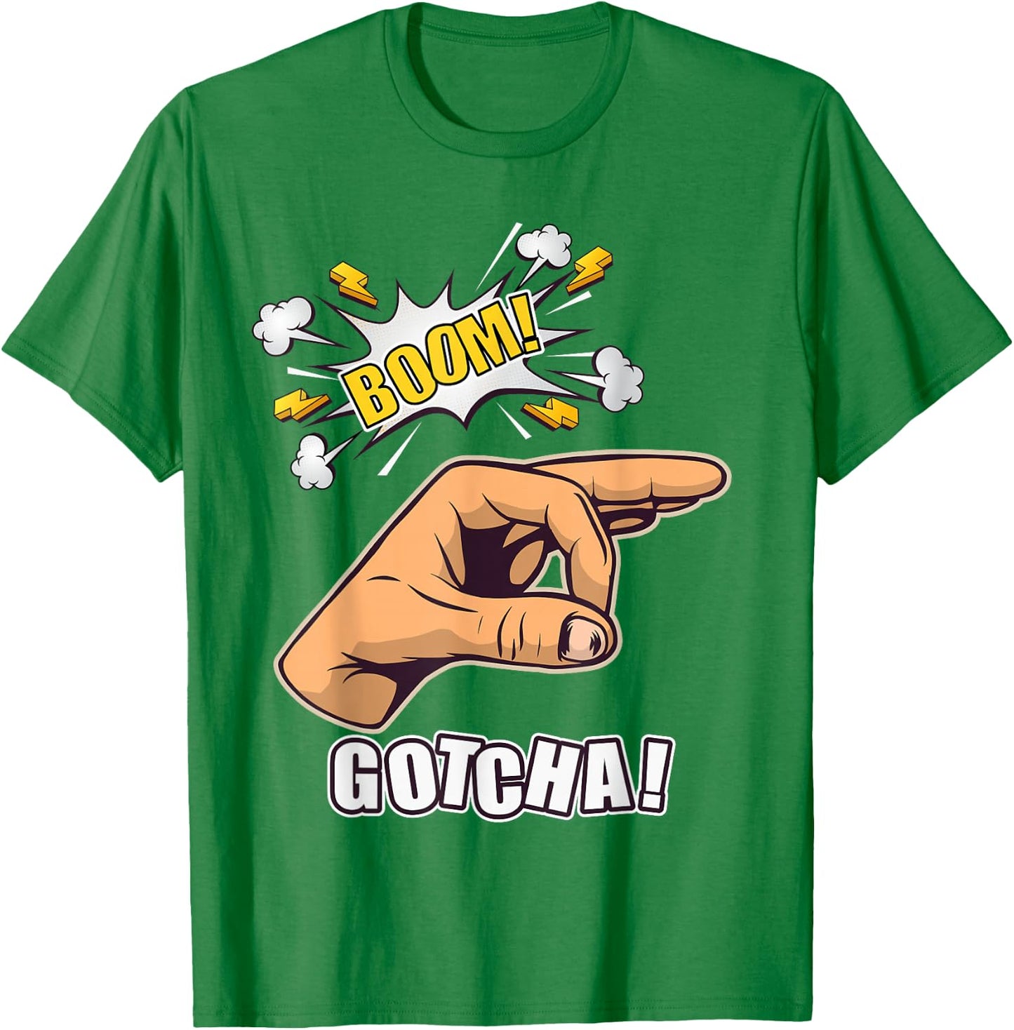 Gotcha Ok Sign Finger Circle Hand Meme T-Shirt - T-Shirt | Irish Green