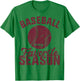 Baseball Is My Favorite Season Vintage Funny Baseball Saying T-Shirt - T-Shirt | Irish Green