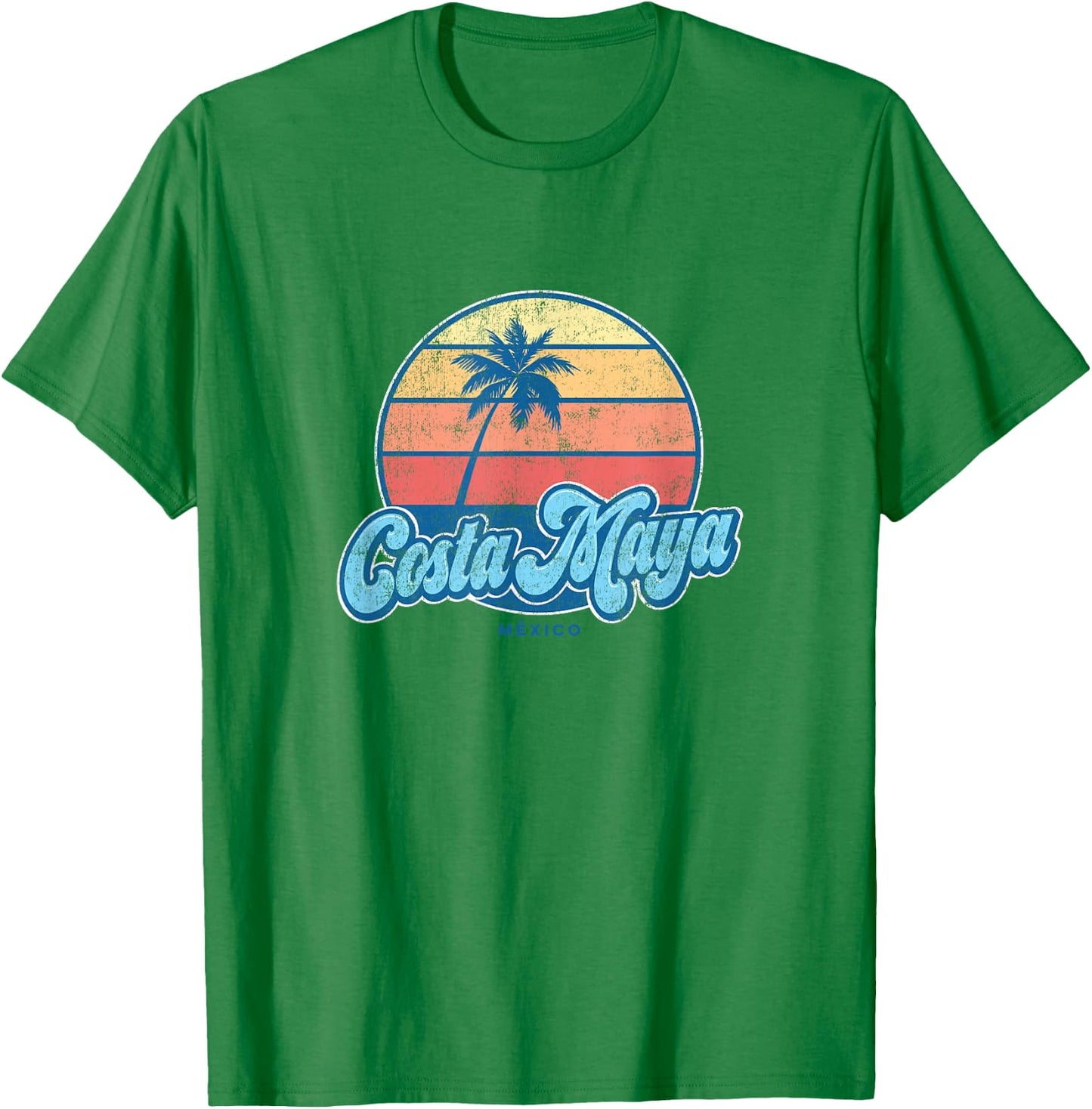 Vintage Costa Maya Mexico Classic 70s Retro Surfer T-Shirt - T-Shirt | Irish Green