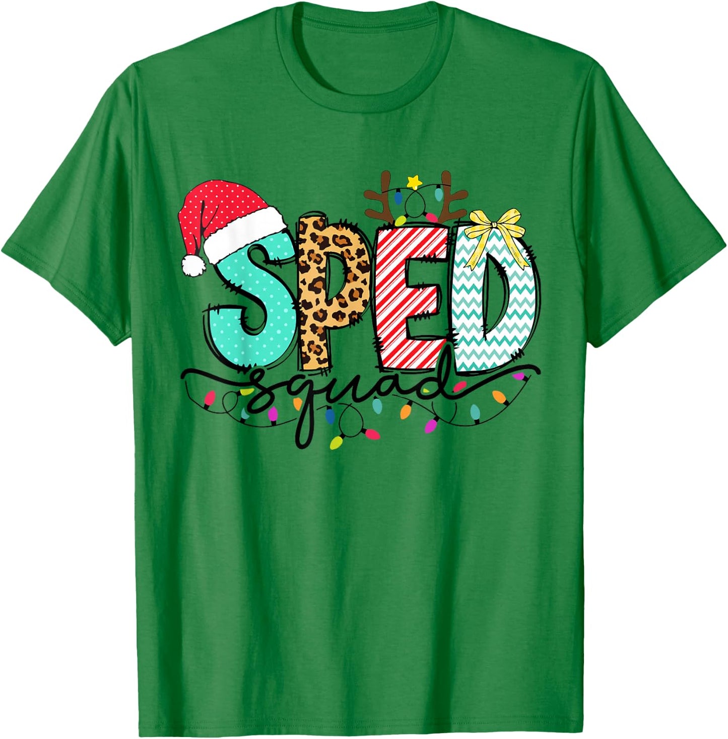 SPED Squad Special Education Teacher Autism Christmas Women T-Shirt - T-Shirt | Irish Green
