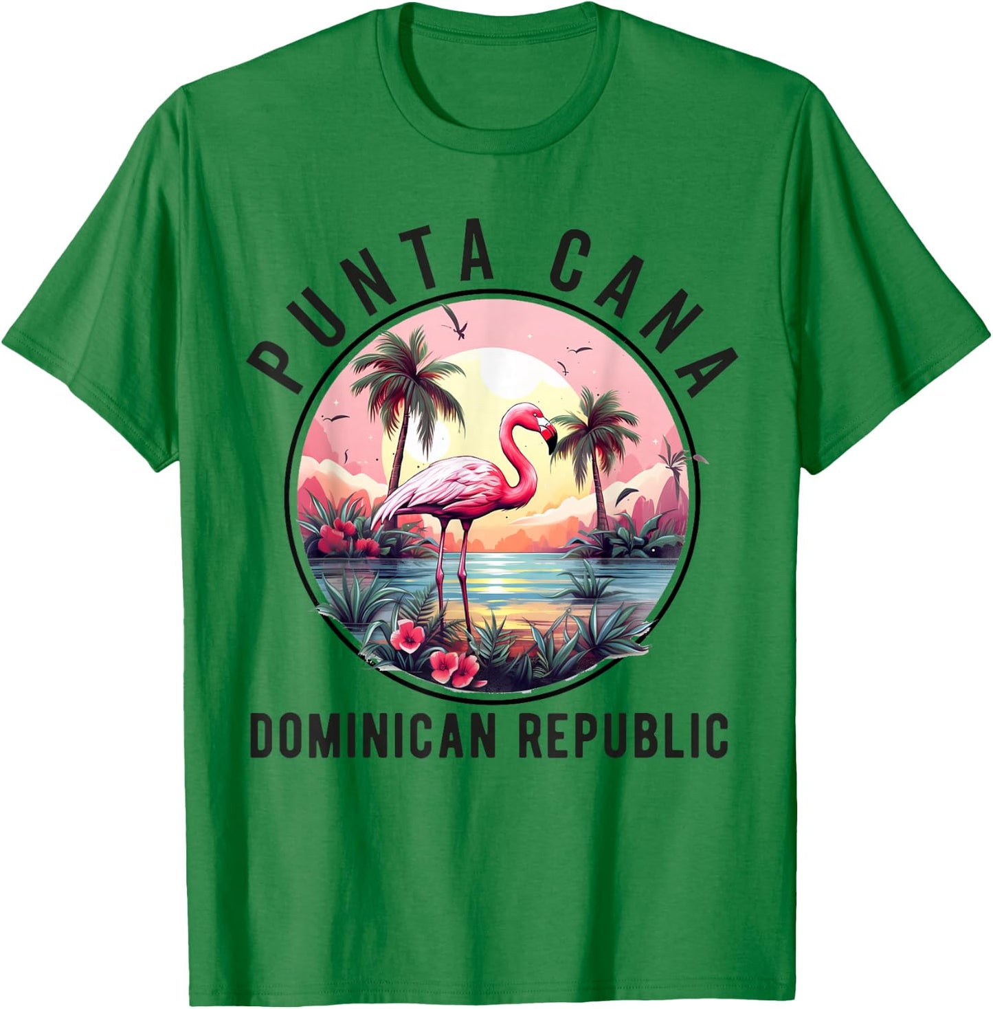 Punta Cana 2025 Family Vacation Matching Dominican Republic T-Shirt - T-Shirt | Irish Green