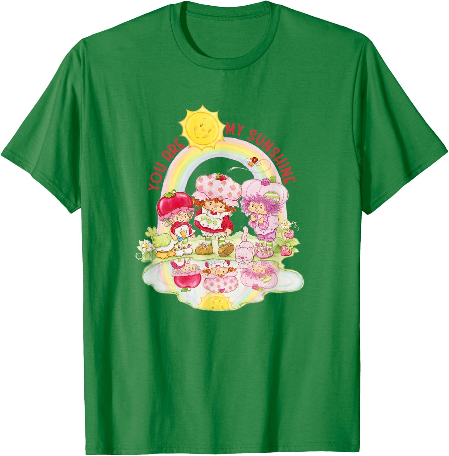 Strawberry Shortcake Group Shot You are My Sunshine T-Shirt - T-Shirt | Irish Green