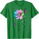 Believe Green Teal Pink Ribbon Cosmos Flower Butterfly MBC T-Shirt - T-Shirt | Irish Green