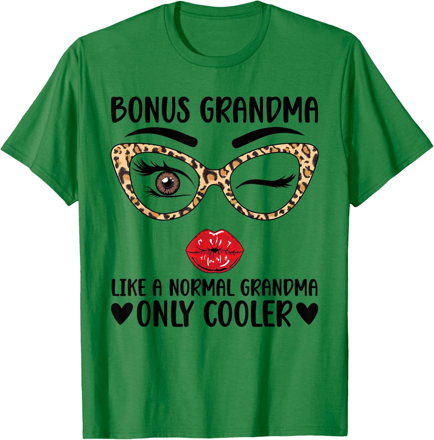 Bonus Grandma Cool Bonus Grandmother Step Grandma T-Shirt - T-Shirt | Irish Green