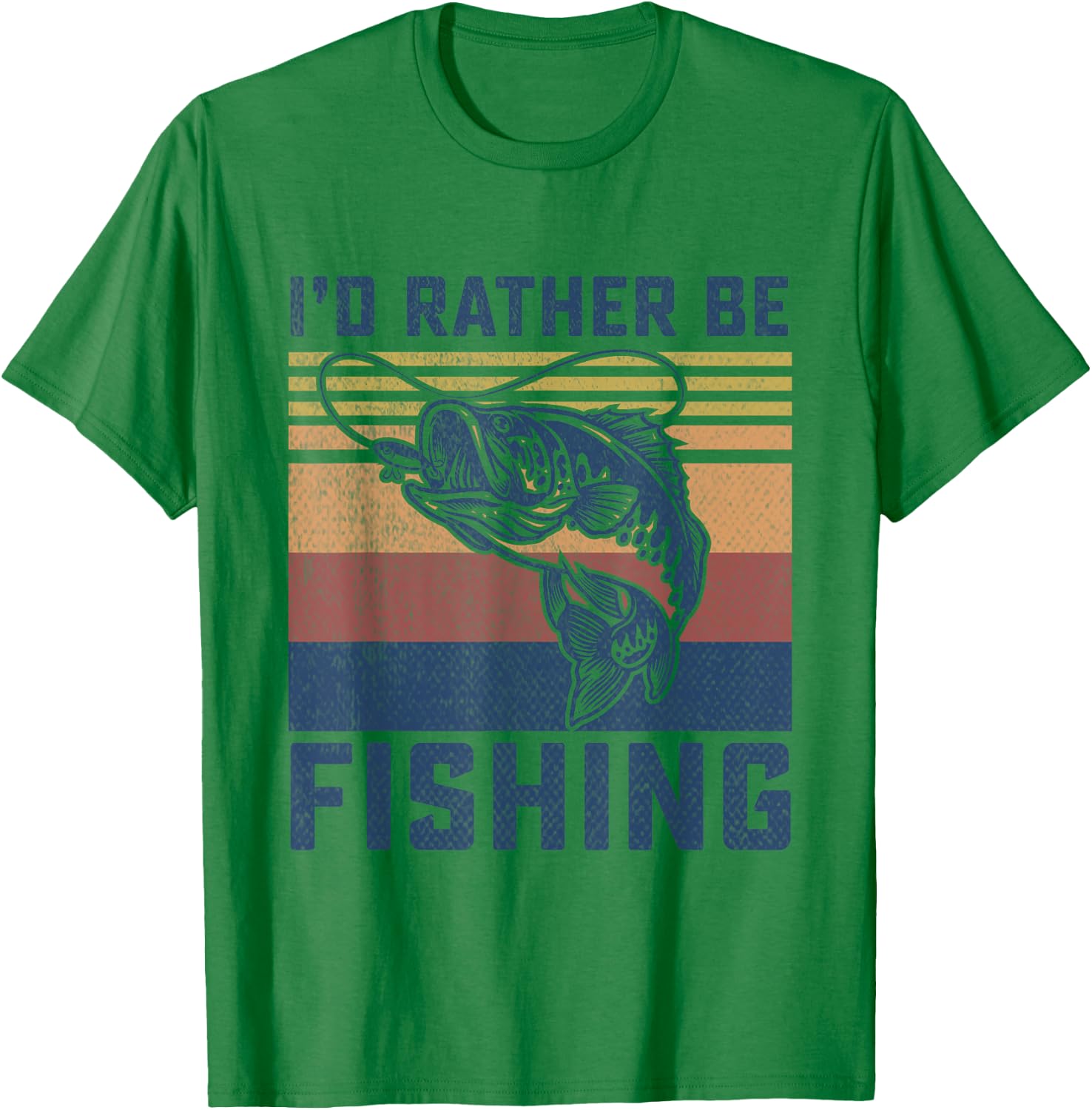 Funny Fishing Bass Fish Fisherman Gifts for Boys Kids Men T-Shirt - T-Shirt | Irish Green