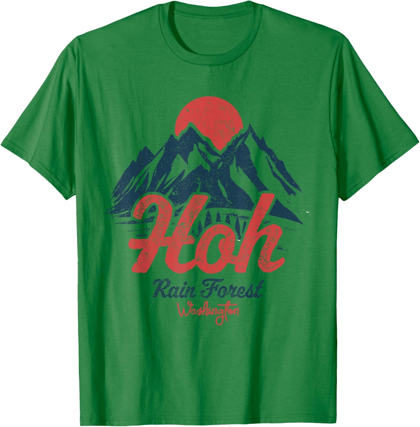 Hoh Rain Forest Olympic National Park Washington T-Shirt - T-Shirt | Irish Green