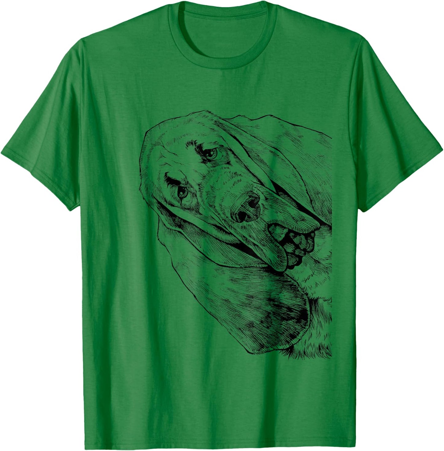 Bloodhound Mom Dog Dad My Dog Tilts His Head Just Like You Men Women Kids T-Shirt - T-Shirt | Irish Green