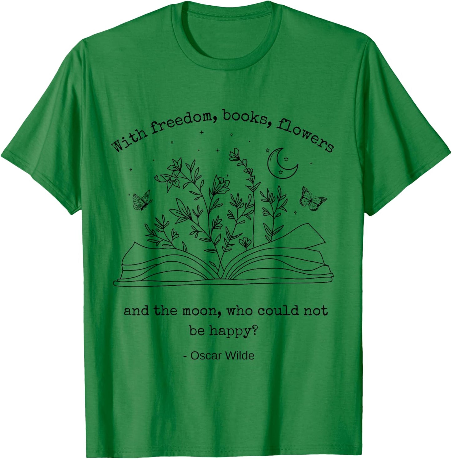 Poet Literary Literature Bookworm Dark Academia Book T-Shirt - T-Shirt | Irish Green