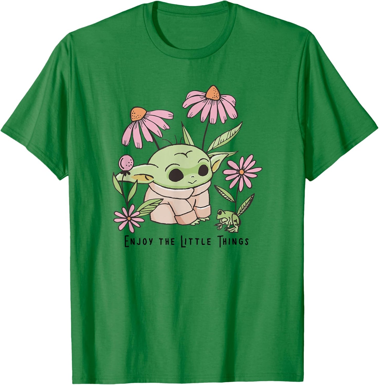 Star Wars: The Mandalorian Grogu Enjoy The Little Things T-Shirt - T-Shirt | Irish Green