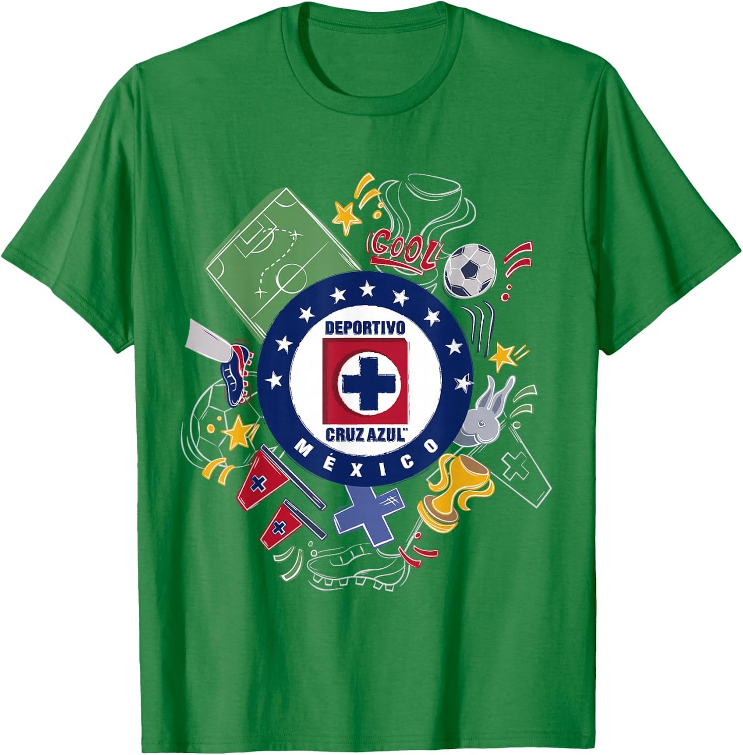Cruz Azul - Score Big with Our Exclusive Collection T-Shirt - T-Shirt | Irish Green
