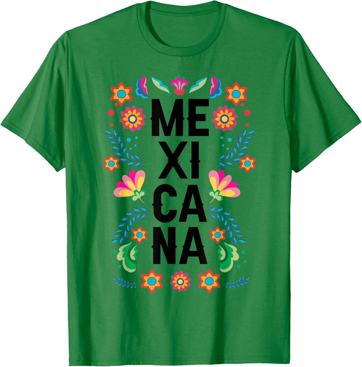 Mexicana Girl Mexican Hispanic Heritage Month Mexico Kids T-Shirt - T-Shirt | Irish Green