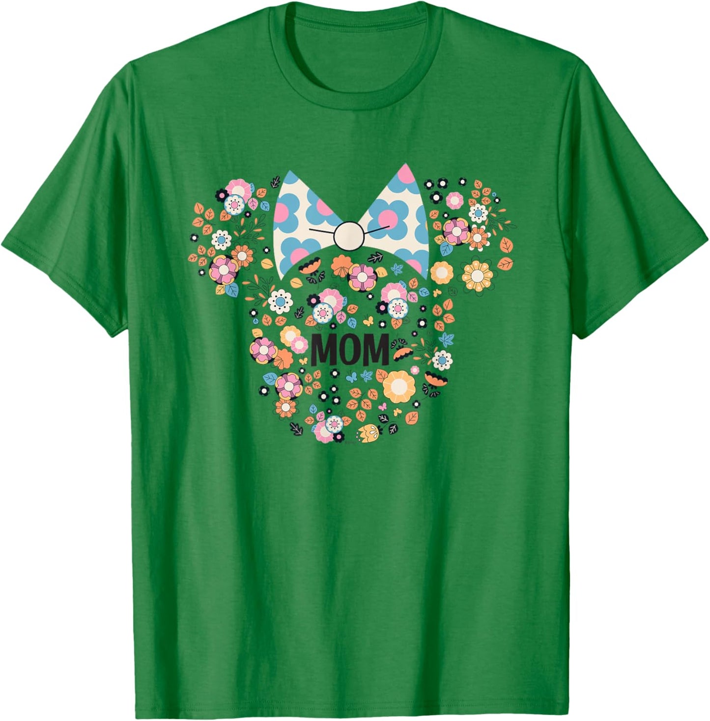 Disney Minnie Mouse Disney Mom Icon Flowers Mother’s Day Small T-Shirt - T-Shirt | Irish Green