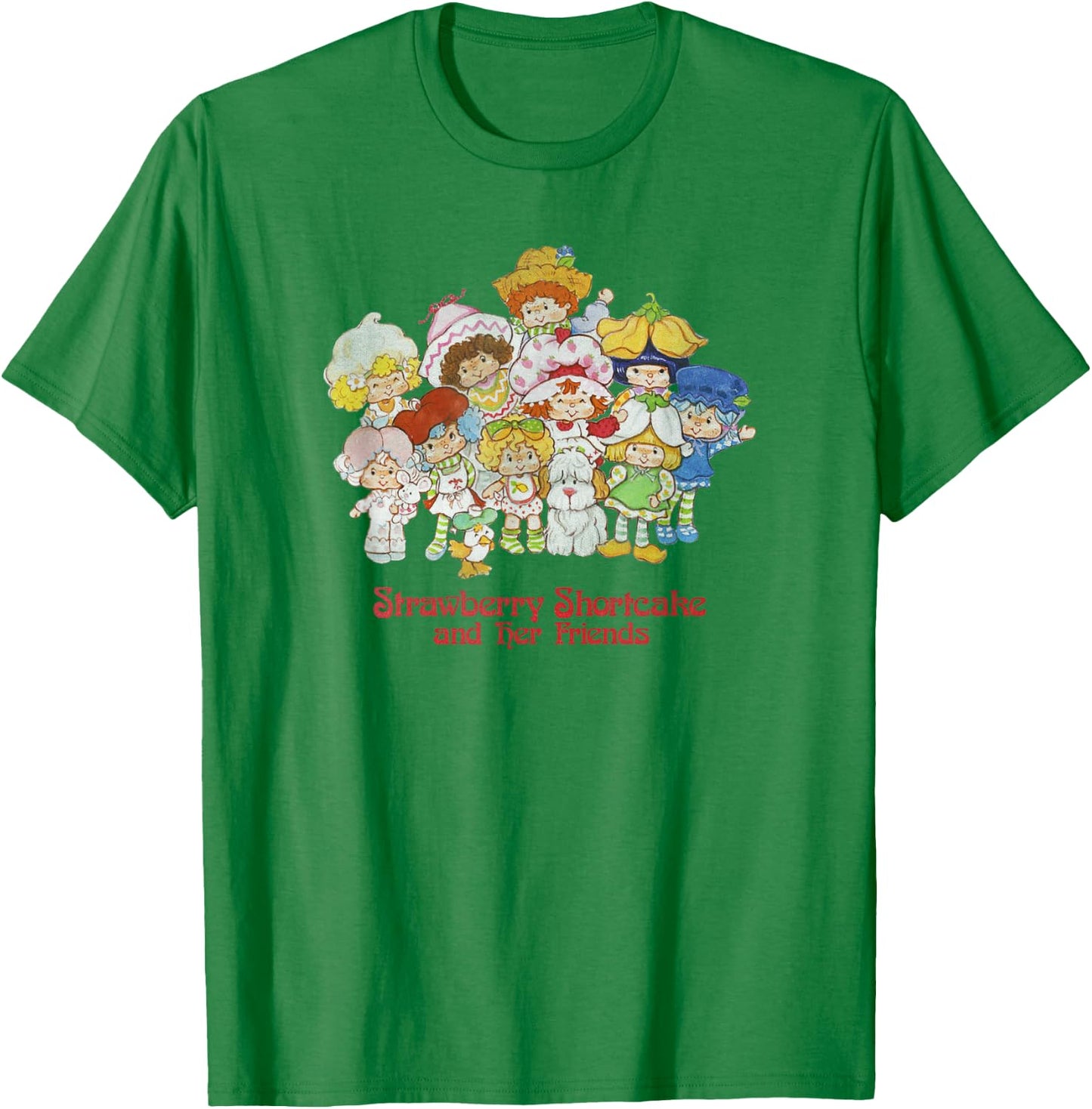 Strawberry Shortcake and Her Friends Poster T-Shirt - T-Shirt | Irish Green