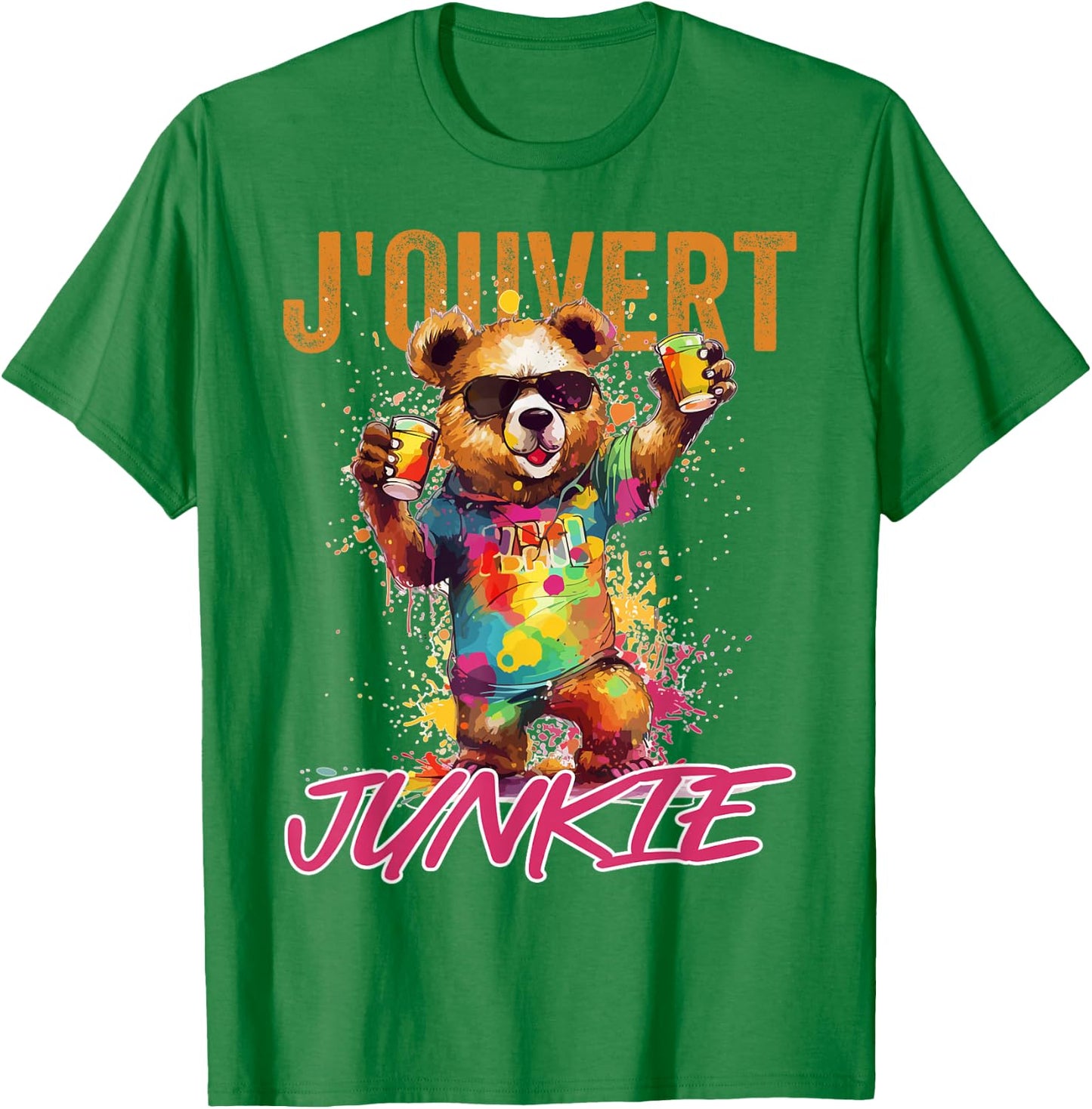 J'Ouvert Junkie, Soca Fans, Caribbean Carnival Party, Men T-Shirt - T-Shirt | Irish Green
