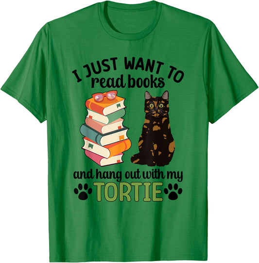 Hang Out with My Tortie Cat Owner Tortoiseshell Cat Lover T-Shirt - T-Shirt | Irish Green