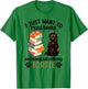 Hang Out with My Tortie Cat Owner Tortoiseshell Cat Lover T-Shirt - T-Shirt | Irish Green