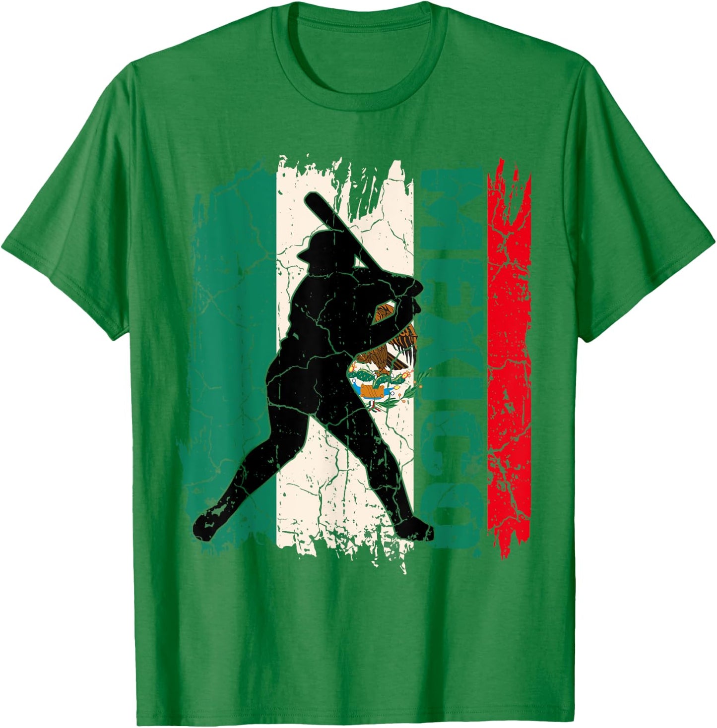 Cinco De Mayo Baseball Mexico Shirt Mexican Flag Kid Boy Men T-Shirt - T-Shirt | Irish Green