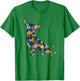 Chihuahua Floral Dog Silhouette Graphic T-Shirt - T-Shirt | Irish Green