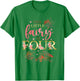 Wildflower Garden Fairy Floral 4th Birthday Shirt Girl T-Shirt - T-Shirt | Irish Green