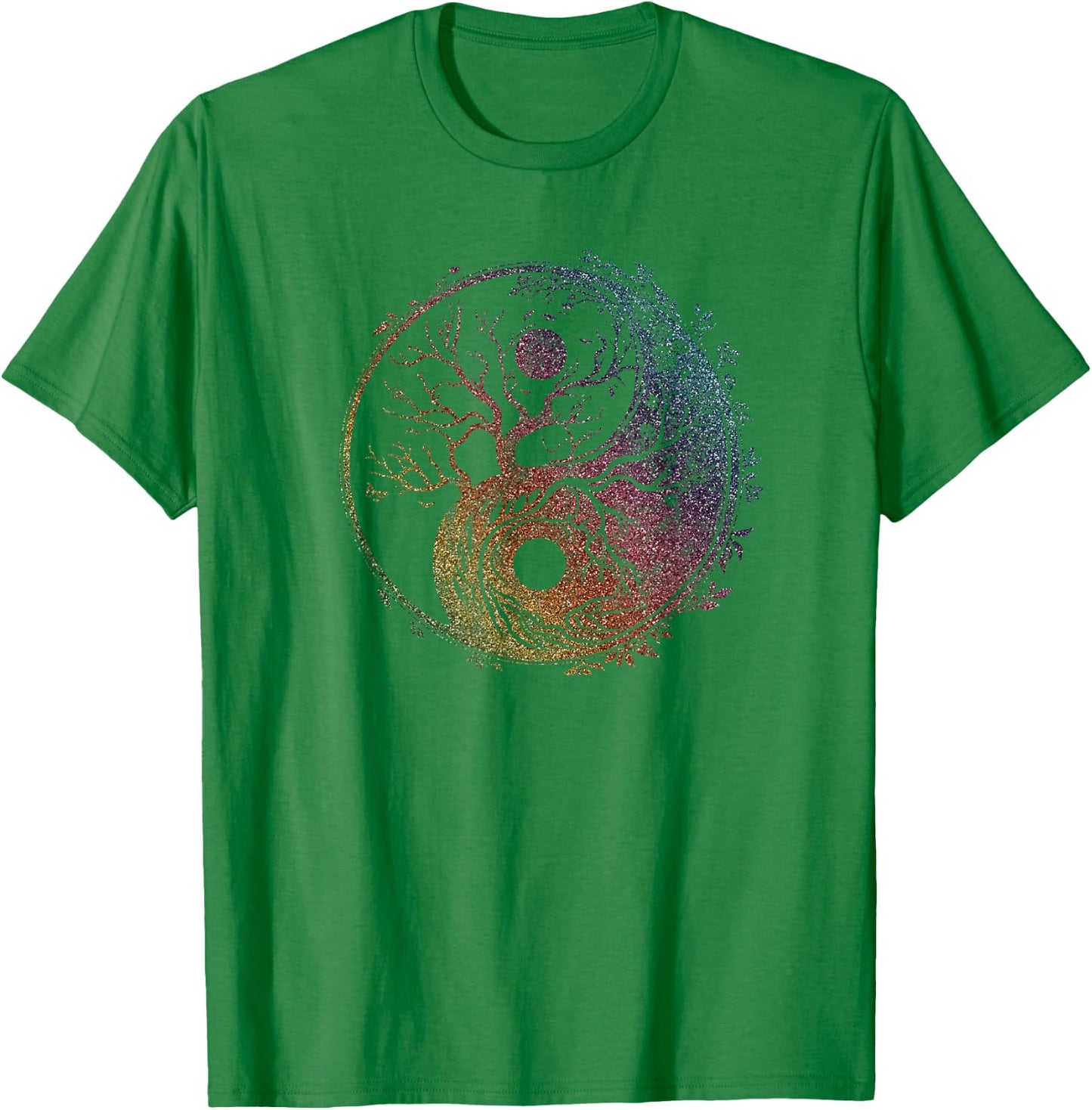 Yin Yang symbol, tree of life, Tai chi, Qigong, yoga, Taoism T-Shirt - T-Shirt | Irish Green